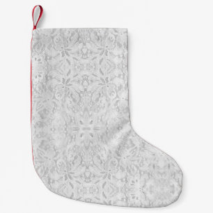 Falln White Lace Small Christmas Stocking