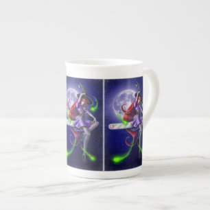 Falln Witchy PinUp Bone China Mug