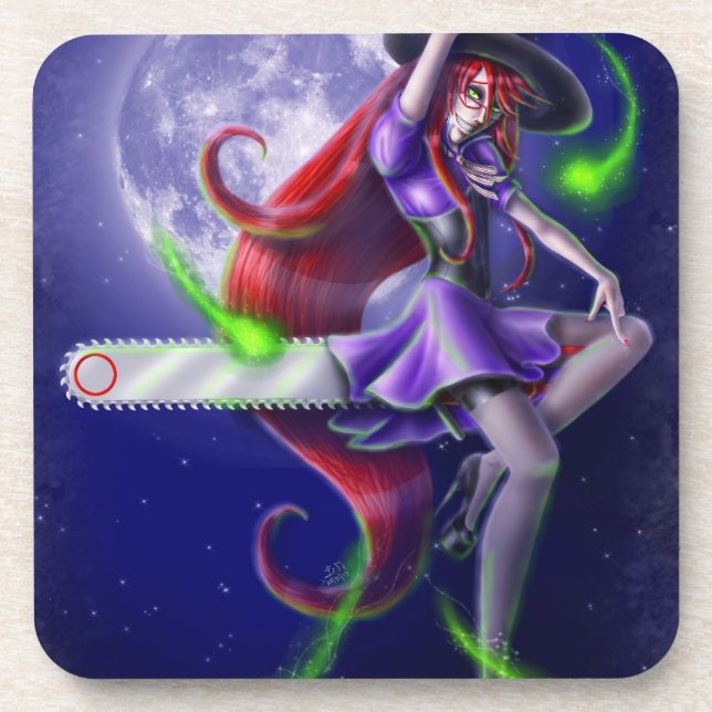 Falln Witchy PinUp Coaster (Front)