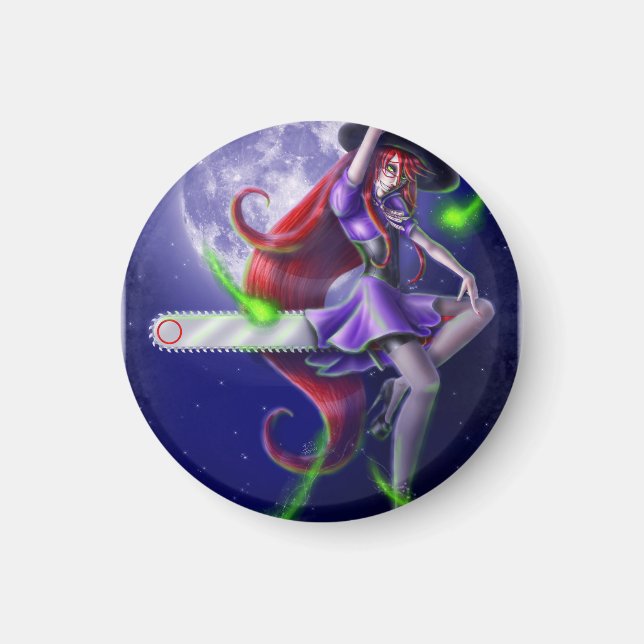 Falln Witchy PinUp Magnet (Front)
