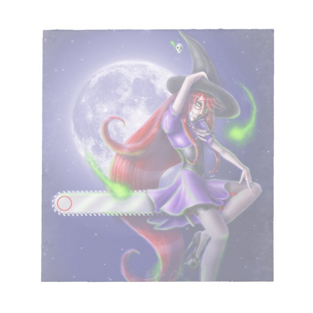 Falln Witchy PinUp Notepad (Front)