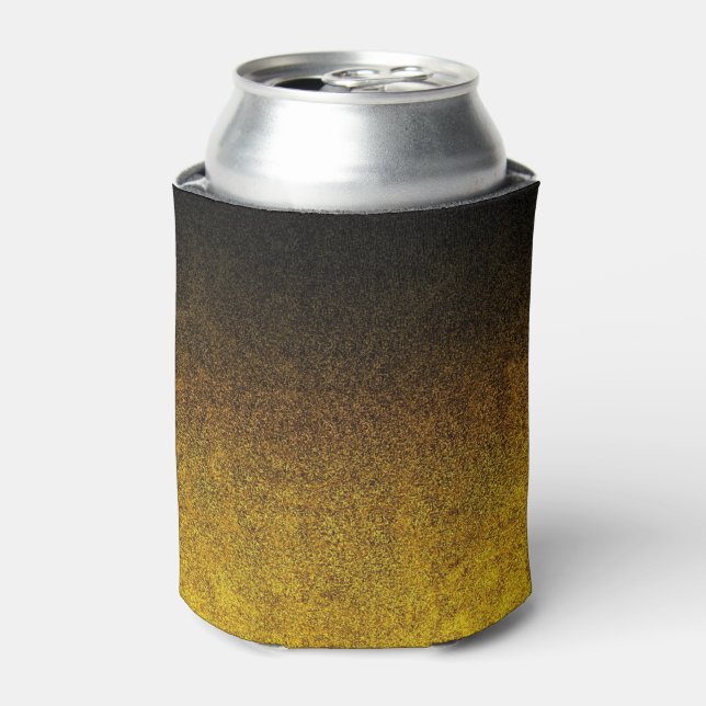 Falln Yellow & Black Glitter Gradient Can Cooler (Can Front)