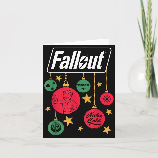 Fallout Logo Christmas Ornaments Video Game  Card (Front)