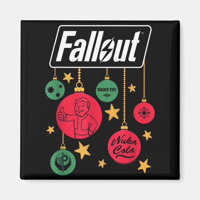 Fallout Logo Christmas Ornaments Video Game  Magnet (Front)
