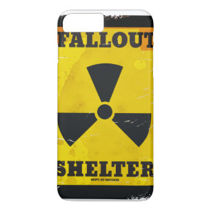 Fallout Shelter vintage warning poster Case-Mate iPhone Case