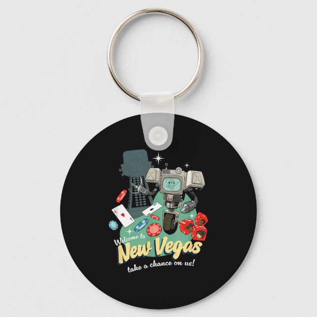 Fallout - Take A Chance  Keychain (Front)