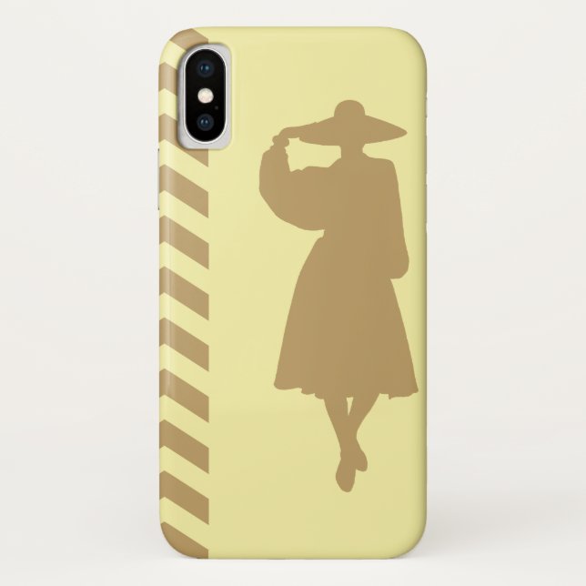 Fallow Cream Neutral Chevrons Fashion Case-Mate iPhone Case (Back)