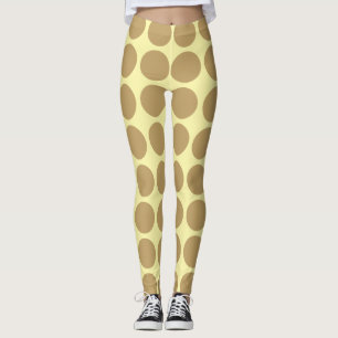 Fallow Cream Neutral Dots Leggings