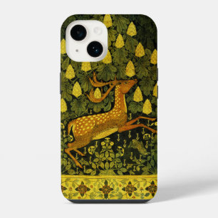 FALLOW DEER,FLOWERS CHESTNUT TREE Green Yellow iPhone 14 Case