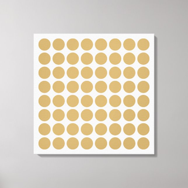 Fallow Neutral Dots Canvas Print (Front)