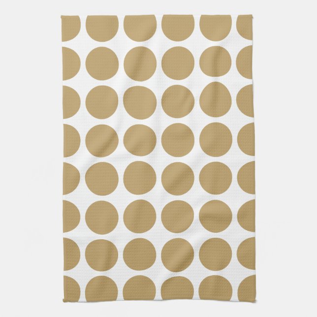 Fallow Neutral Dots Kitchen Towel (Vertical)
