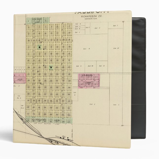 Falls City, Nebraska Binder (Front/Inside)
