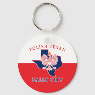 Falls City Polish Texan Keychain