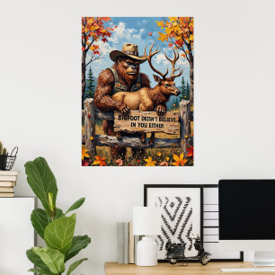 Fall's Gentle Giants: Sasquatch and the Stag's  Poster