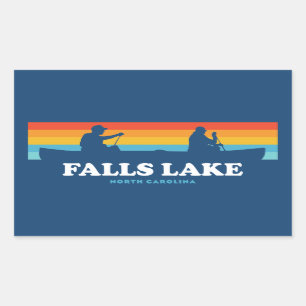 Falls Lake North Carolina Canoe Sticker