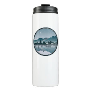 Falls Lake North Carolina Reflection Thermal Tumbler