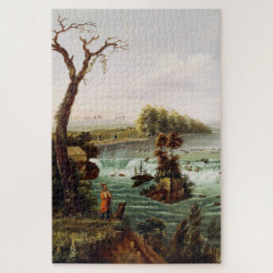 Falls of Saint Anthony by Henry Lewis Jigsaw Puzzle