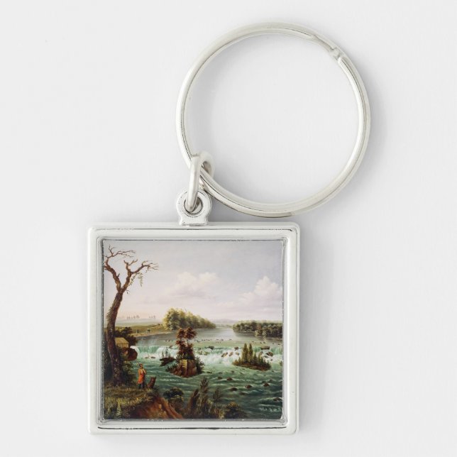 Falls of Saint Anthony by Henry Lewis Keychain (Front)