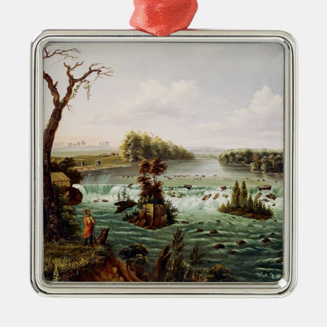 Falls of Saint Anthony by Henry Lewis Metal Ornament (Front)