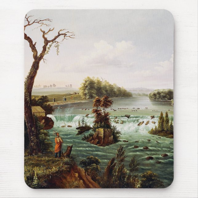Falls of Saint Anthony by Henry Lewis Mouse Pad (Front)