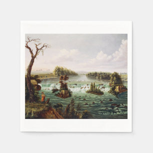 Falls of Saint Anthony by Henry Lewis Napkin