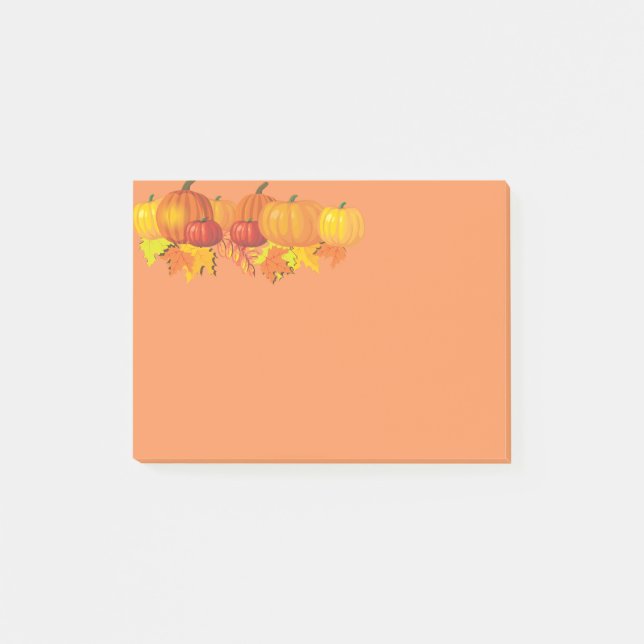 Fall's Pumpkins Post-it Notes (Front)