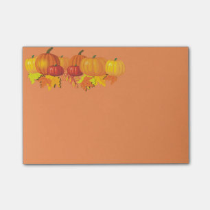 Fall's Pumpkins Post-it Notes