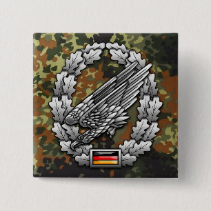 Fallschirmjägertruppe Barettabzeichen 2 Inch Square Button