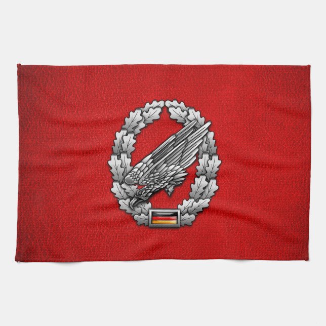 Fallschirmjägertruppe Barettabzeichen Kitchen Towel (Horizontal)