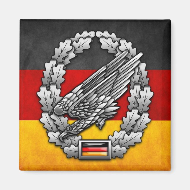 Fallschirmjägertruppe Barettabzeichen Magnet (Front)