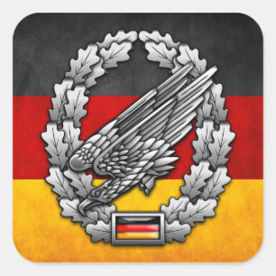 Fallschirmjägertruppe Barettabzeichen Square Sticker