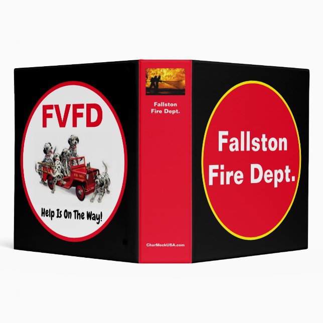 Fallston Fire Dept. 3 Ring Binder (Background)