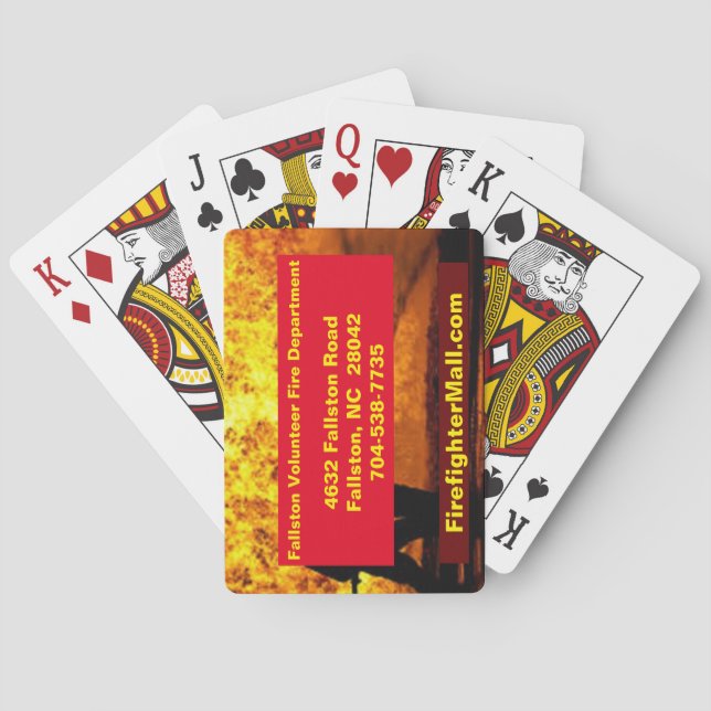 Fallston Volunteer Fire Department Playing Cards (Back)