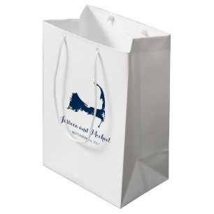 Falmouth Cape Cod Map with Heart   GUEST BAG