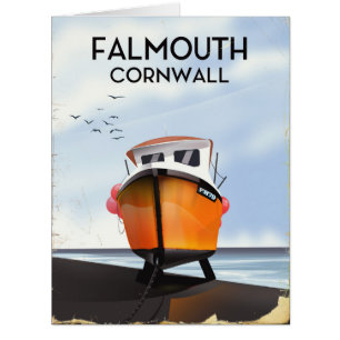Falmouth Cornouailles Poster de voyage