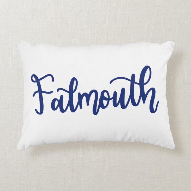 Falmouth Dainty Scripts Pillow (Front)