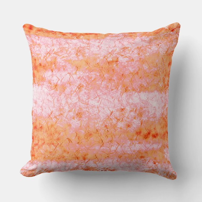 Falsa pele de salmão, com partes clareadas throw pillow (Front)