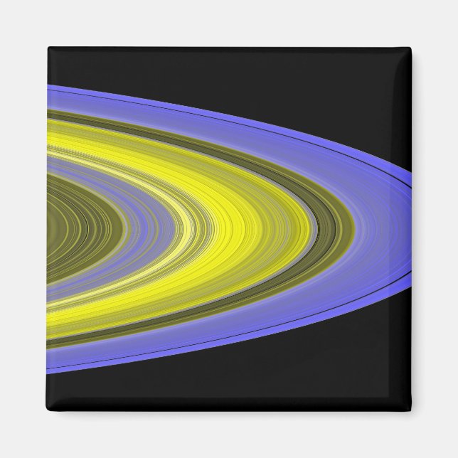 False-colour image of Saturn's rings Magnet (Front)
