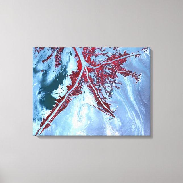 False colour satellite canvas print (Front)