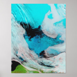 False colour view of Polynya (open water) Poster