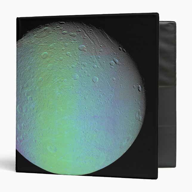 False colour view of Saturn's moon Dione Binder (Front/Inside)