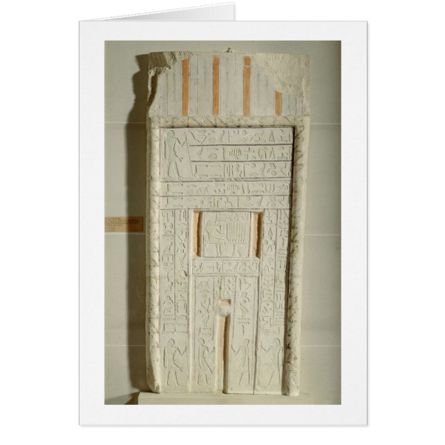 False door of Sheshi, c.2300-2200 BC (painted lime (Front)