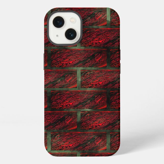 False exposed brick wall or tiles simulating it? iPhone case (Back)