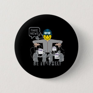 False Fake News Conspiracies Illusion Of Truth Sti 2 Inch Round Button
