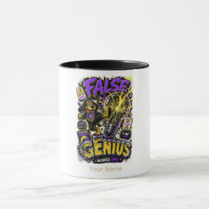 False Genius Personalized Funny Sarcastic Mug
