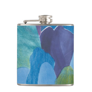 False Indigo I Hip Flask