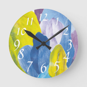 False Indigo III Round Clock