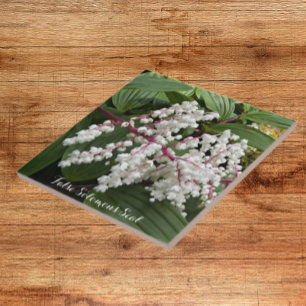False Solomon's Seal Flowers Floral Ceramic Tile