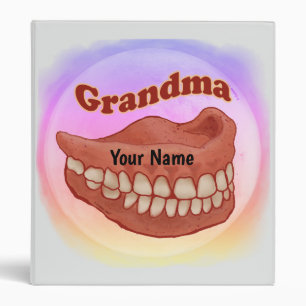 False Teeth Grandma binder