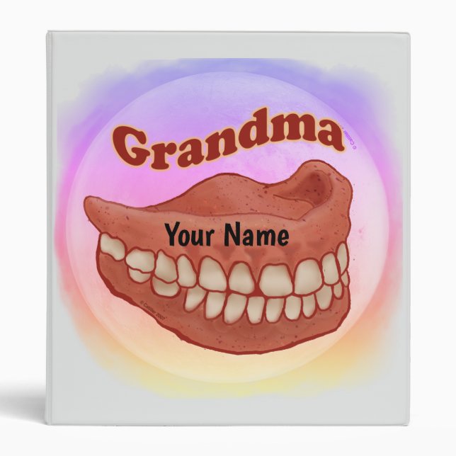 False Teeth Grandma binder  (Front)